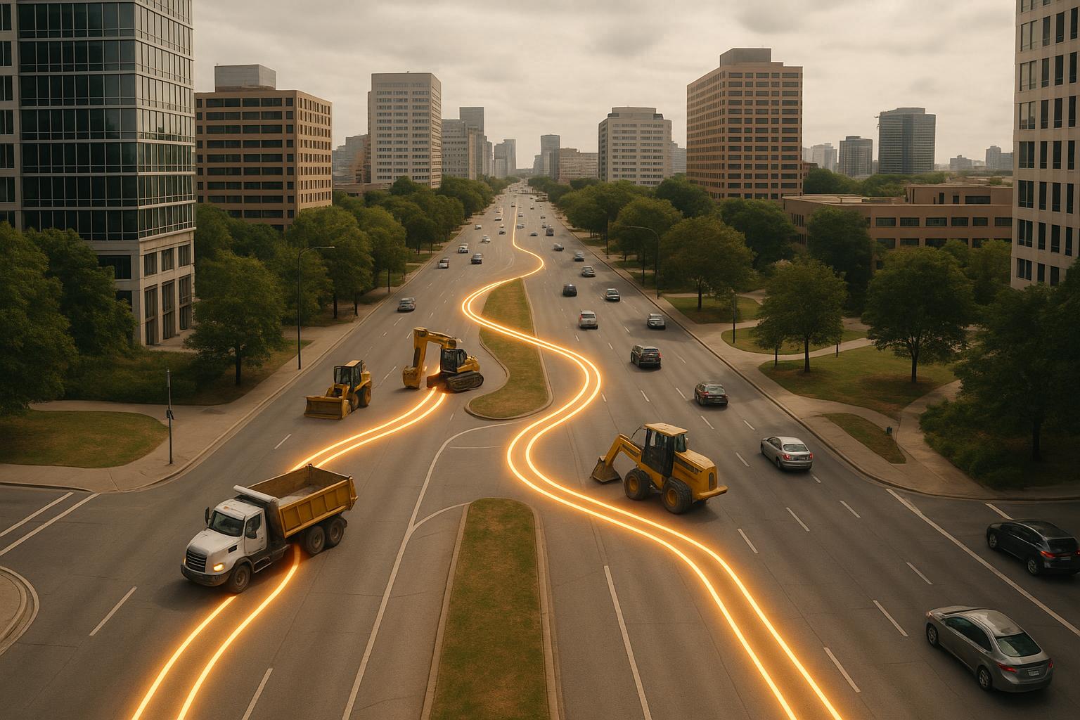 AI Route Recalibration for Construction Fleets