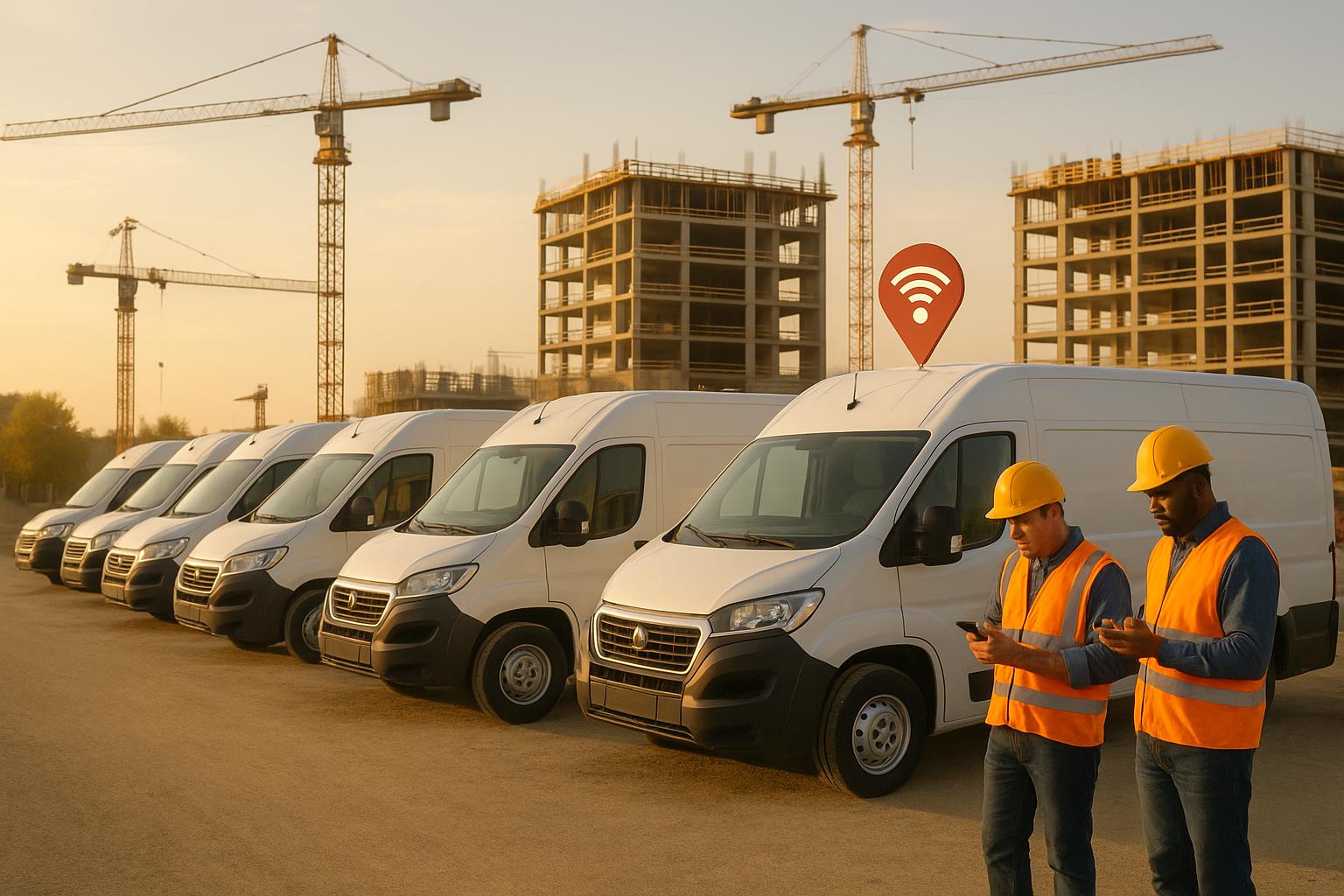 Top 7 Van Tracker Uses in Construction