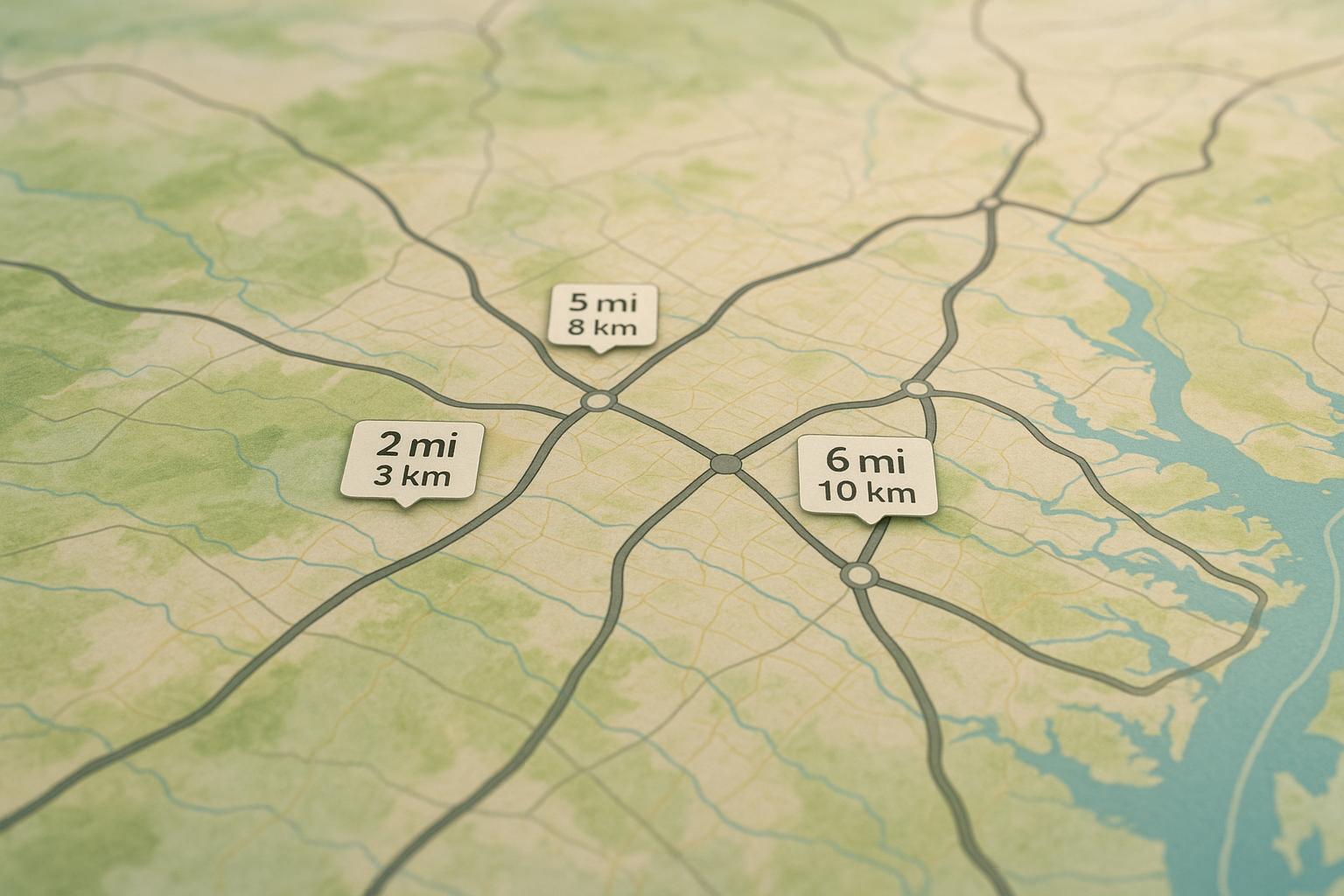 Route Distance Converter for Travel
