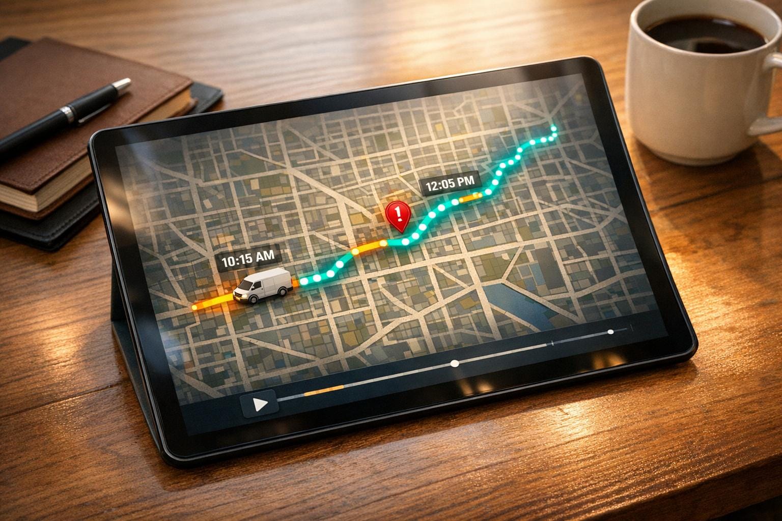 Historical Route Playback for Fleet Tracking