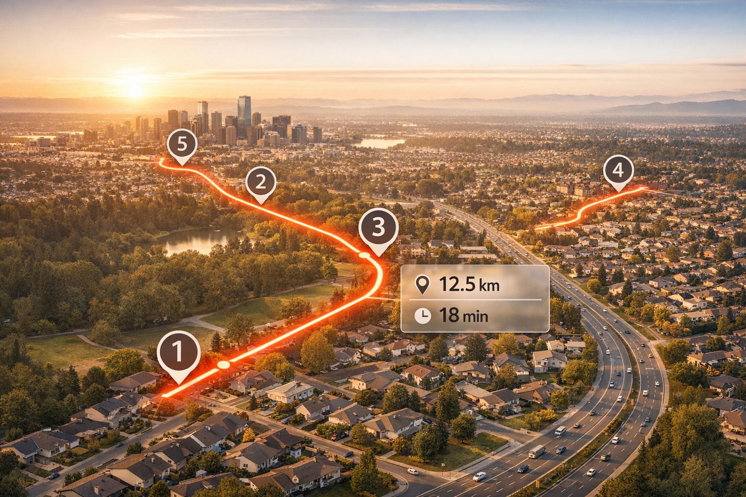 Route Distance Converter for Accurate Planning