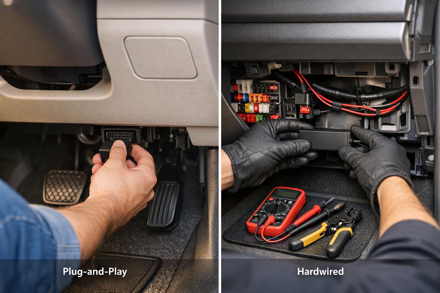 Hardwired vs Plug-and-Play Trackers: Installation Guide