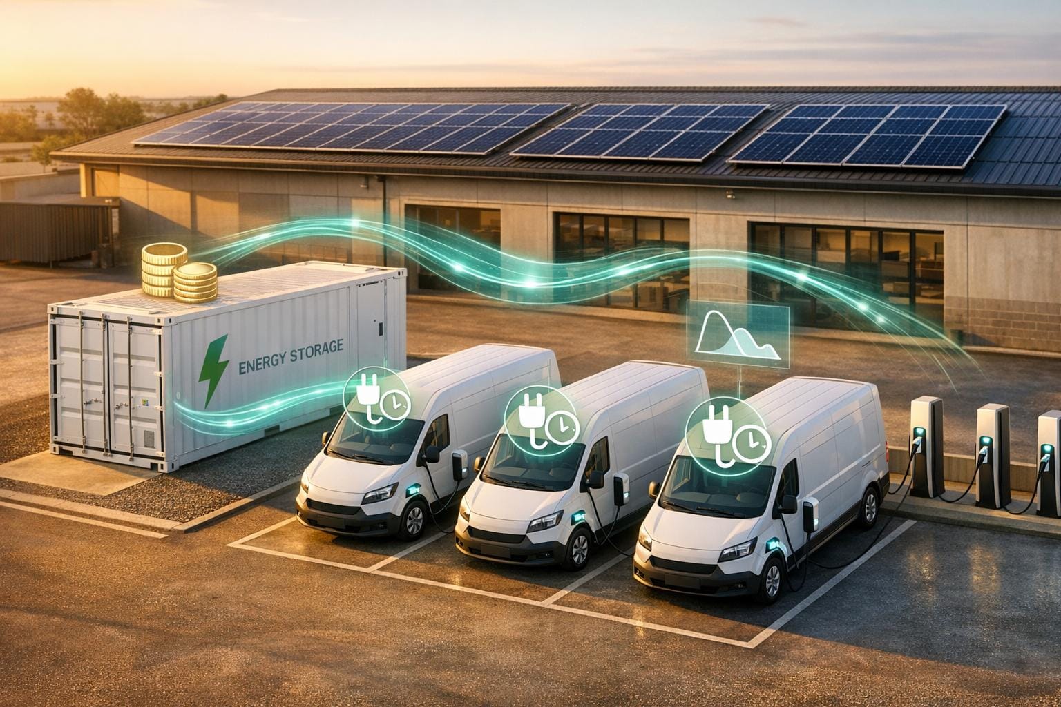 How Battery Storage Improves Fleet Energy Management