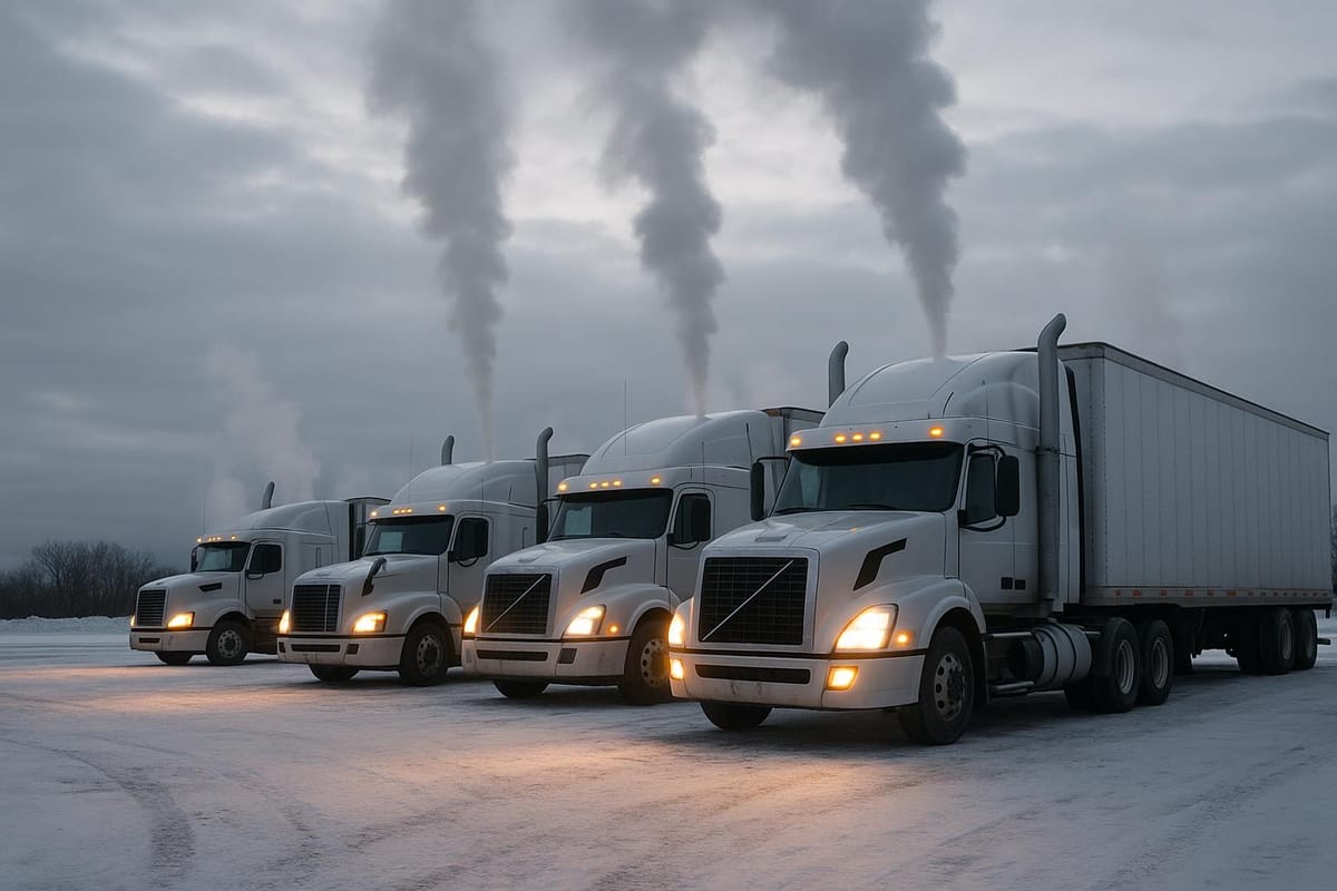 How Seasonal Idling Affects Fleet Fuel Costs