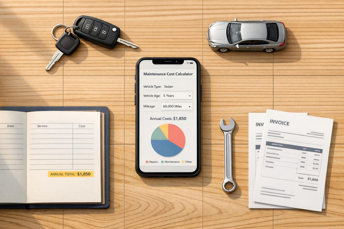 Vehicle Maintenance Cost Calculator for Budgeting