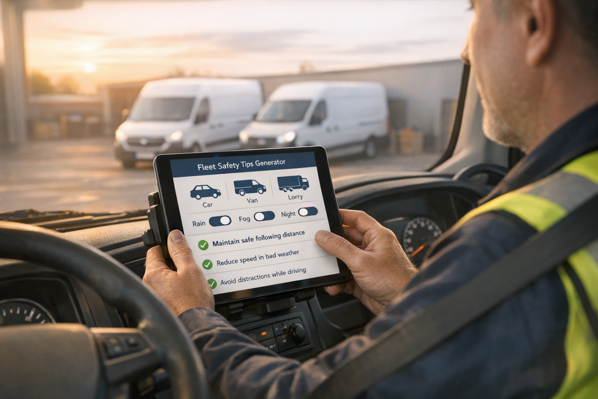 Fleet Driver Safety Tips Generator