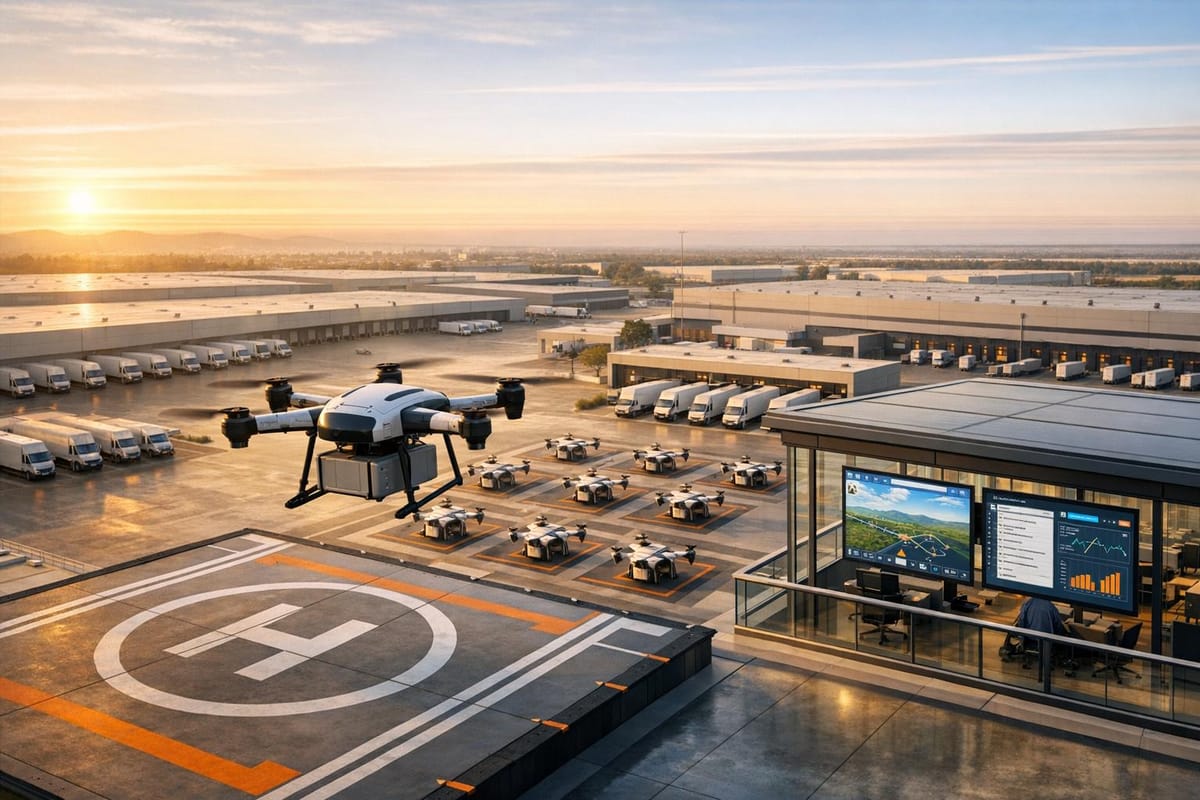 Scaling Drone Training for Large Logistics Fleets