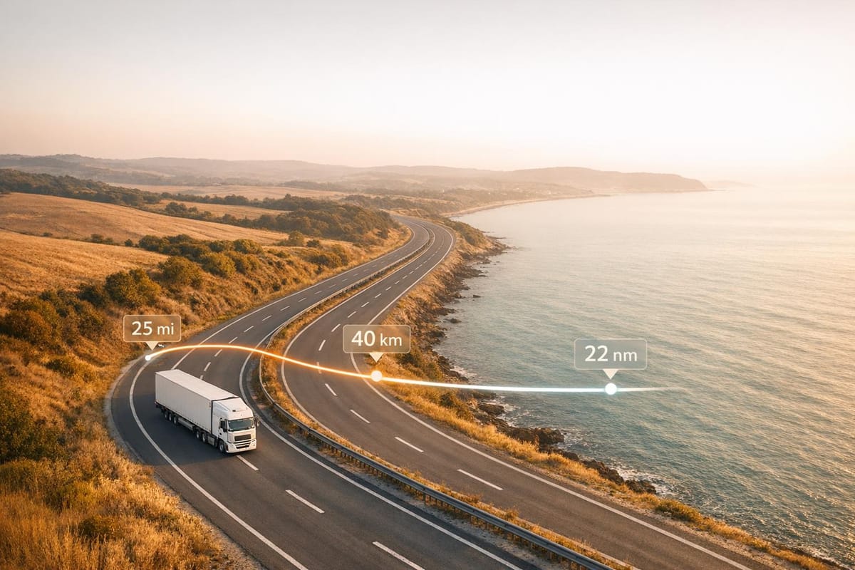 Fleet Route Distance Converter