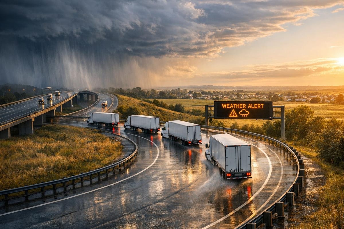 How AI Predicts Weather for Fleet Safety