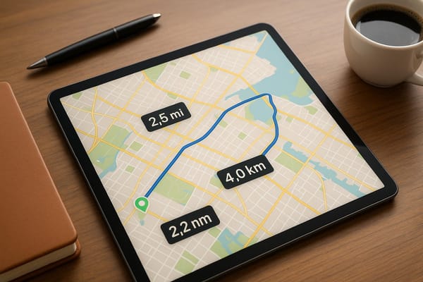 Route Distance Converter for Quick Planning