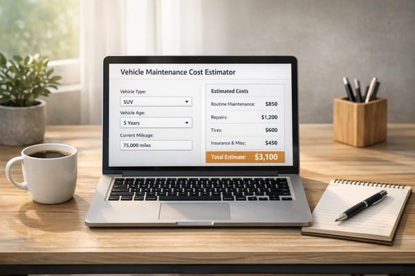 Vehicle Maintenance Cost Estimator for Planning