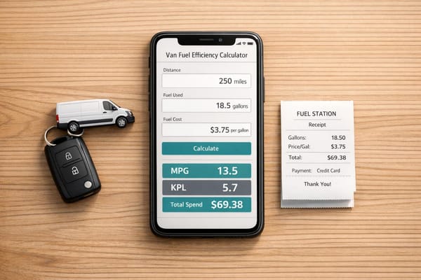 Van Fuel Efficiency Calculator
