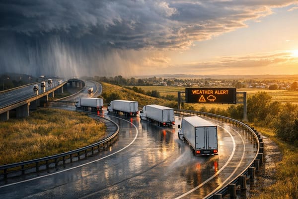 How AI Predicts Weather for Fleet Safety